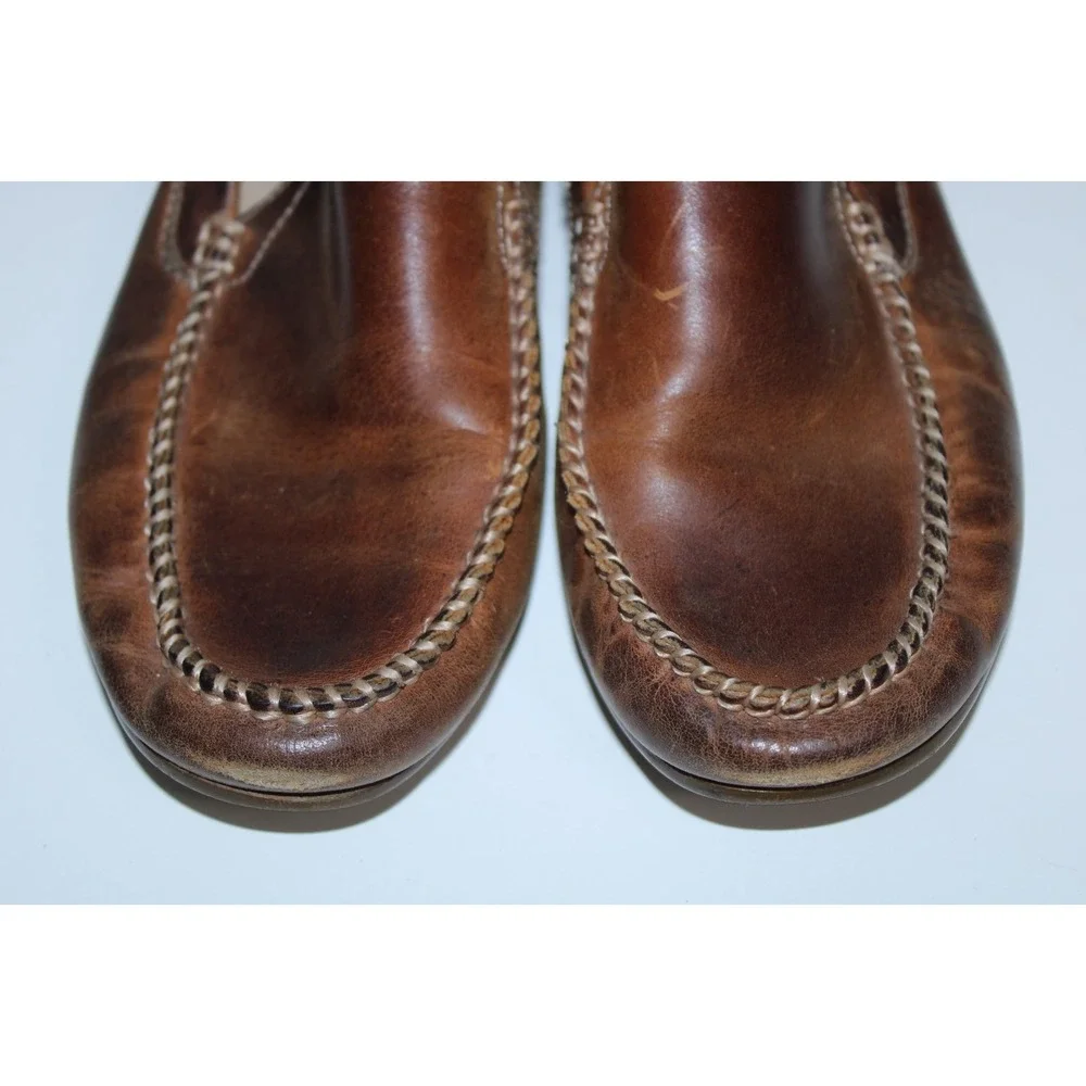 Frye Men's Size US 9.5 Brown Leather Lewis Venetian Loafers